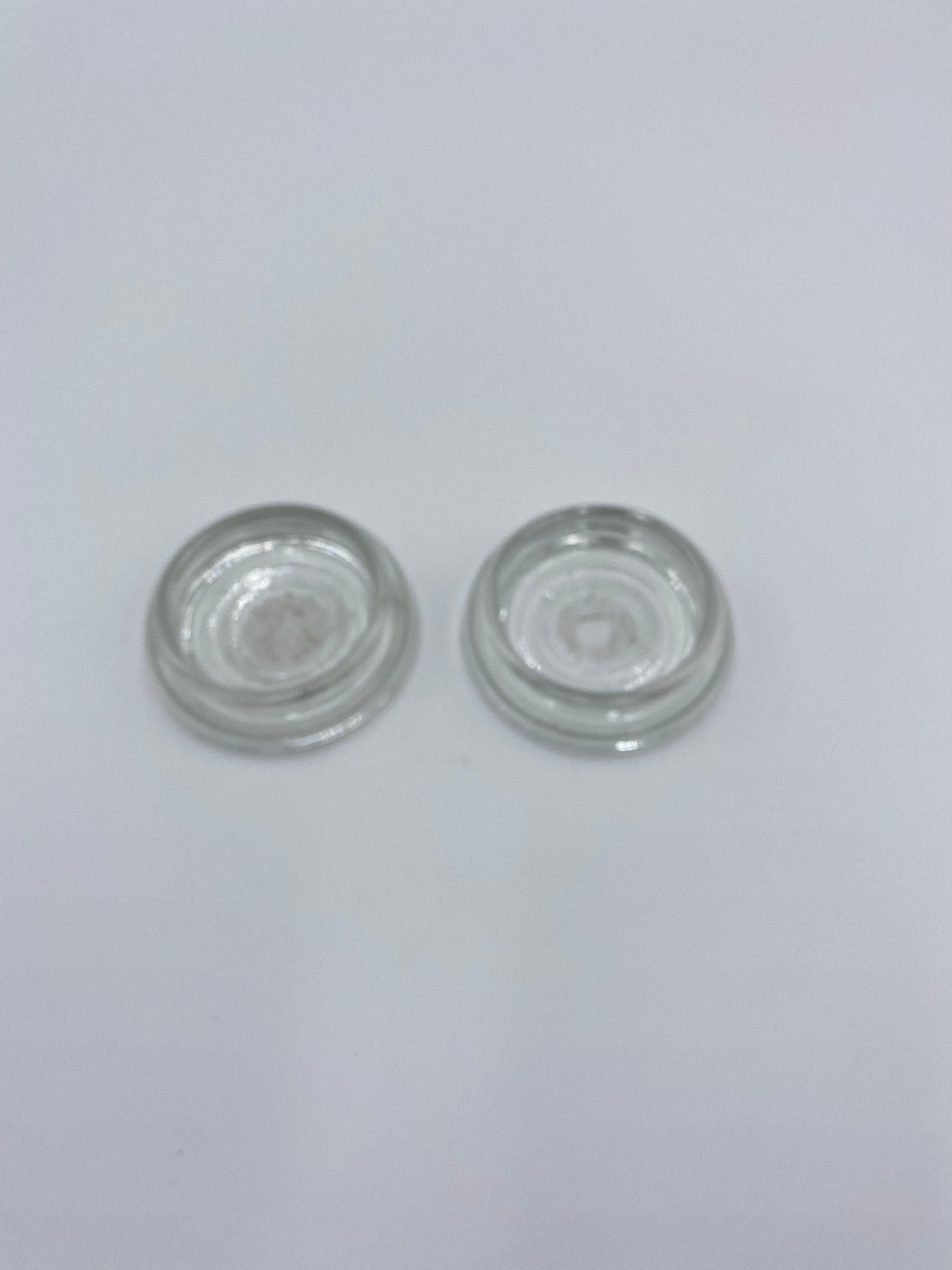 Vintage Clear Glass Furniture Casters Floor Protecters Set of Etsy