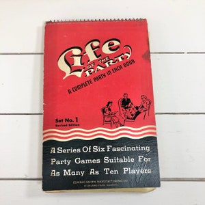 Vintage Life Of The Party Tablet Games Set Number 1. Game Night, Vintage Games.