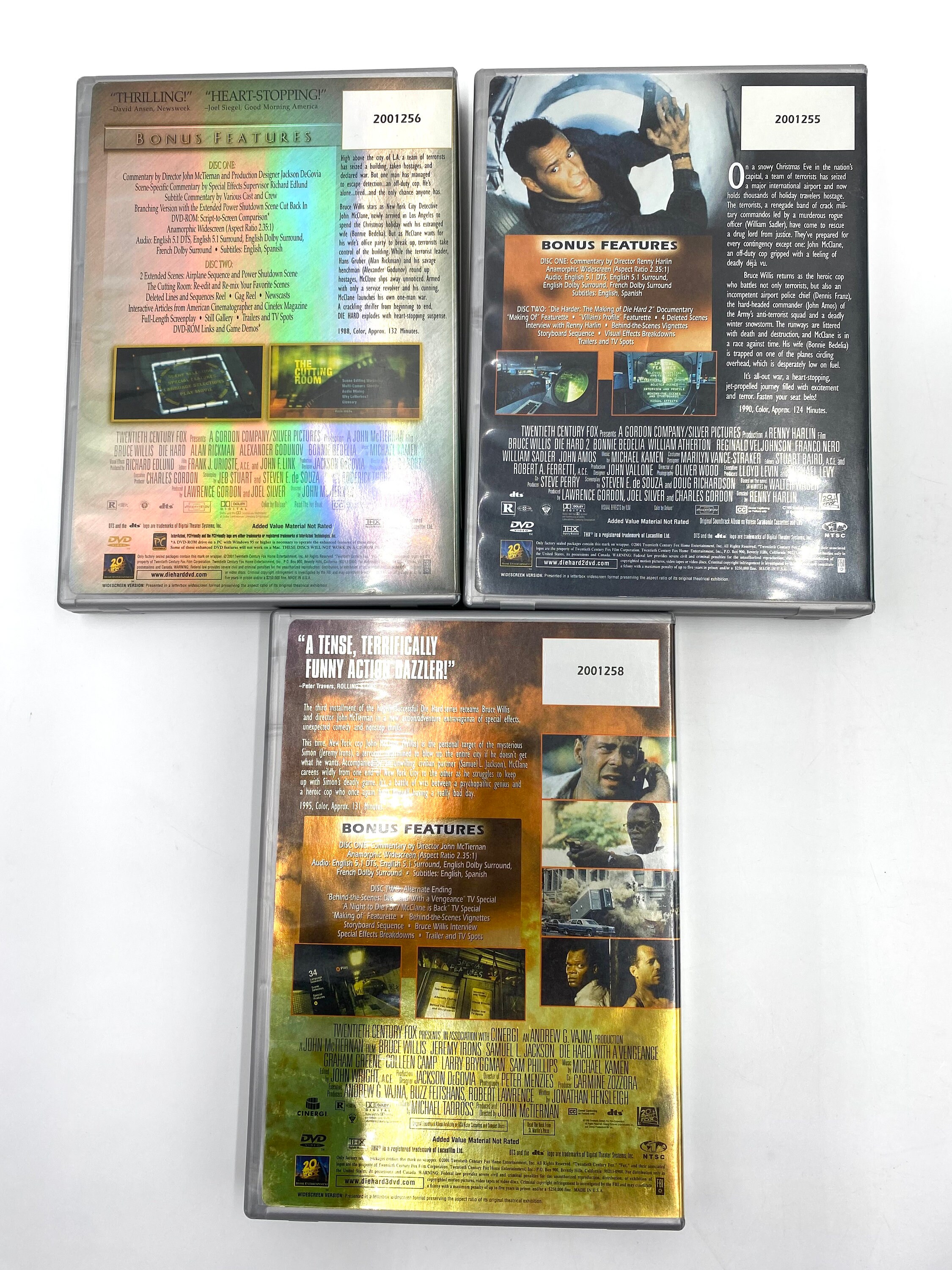 Die Hard the Ultimate Collection DVD 2001 Trilogy Box Set