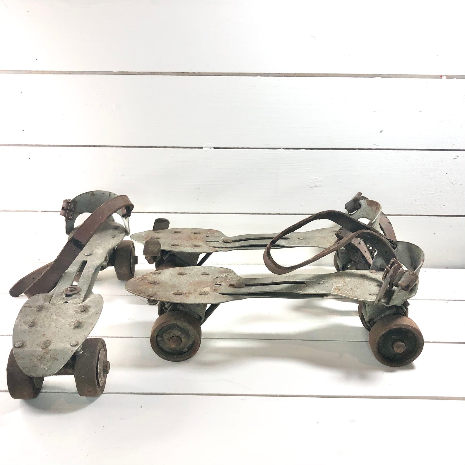 Vintage Union Hardware Co 5 Metal Adjustable Roller Skates Etsy