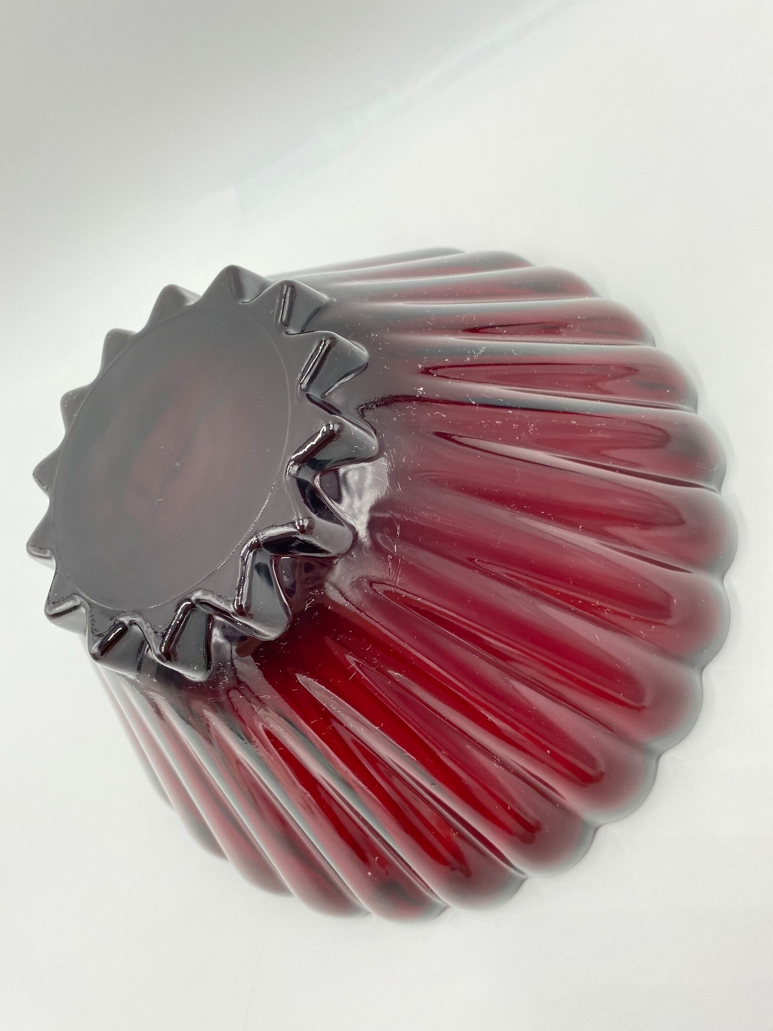 Vintage Anchor Hocking RACHEL RUBY RED 10.5 Round Salad - Etsy