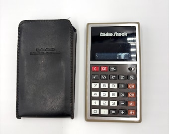 Calculadora Radio Shack EC-420 vintage, calculadora electrónica de bolsillo de los años 70, electrónica retro, tecnología vintage, regalo de coleccionista