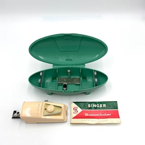 Sewing Buttonholer Attachment sewing machine  in Aqua Case