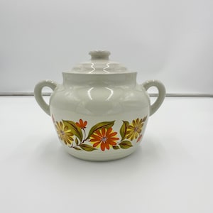 Ovenschotel, ovengerei, VTG Capri Bake Serve &#39;n Store Steengoed Crock / Braadpan w / Deksel - Made in Japan