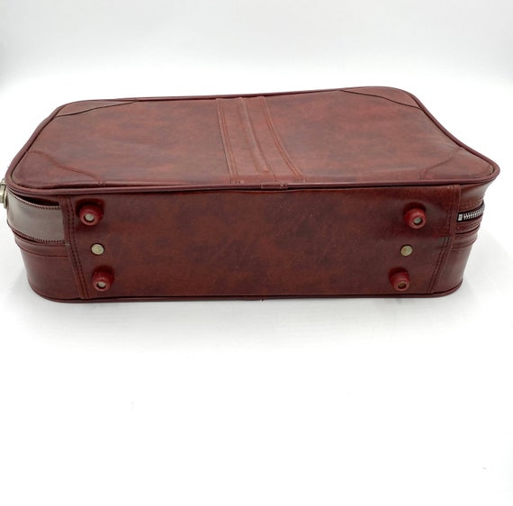 Vintage Suitcase Luggage Overnight Bag Case Carry… - image 8