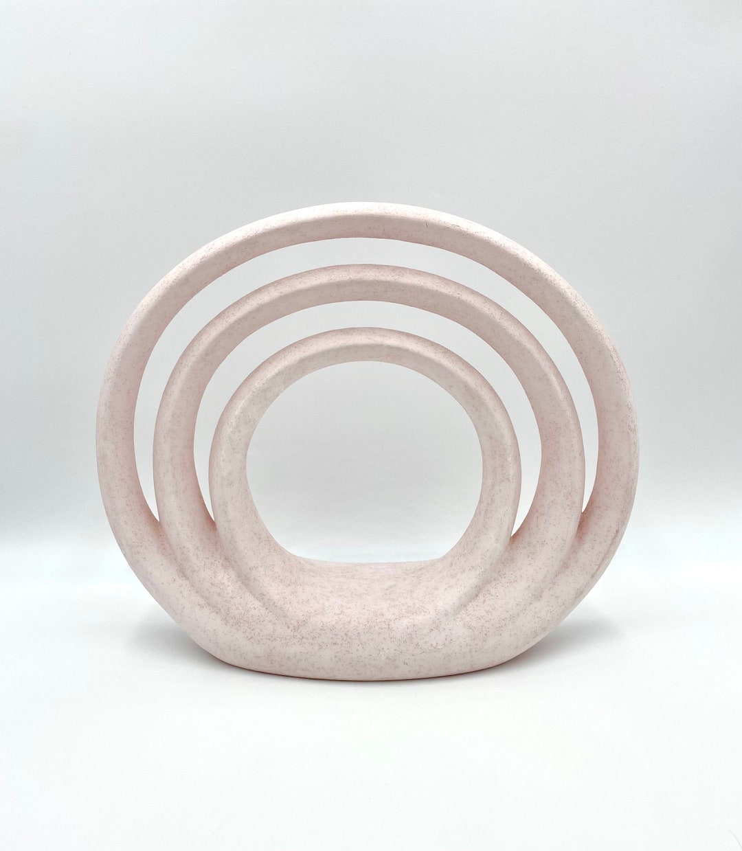 Abstract Table Centerpiece Centerpiece Table Top Art Home Decor Large Pink Ceramic Table Art ...