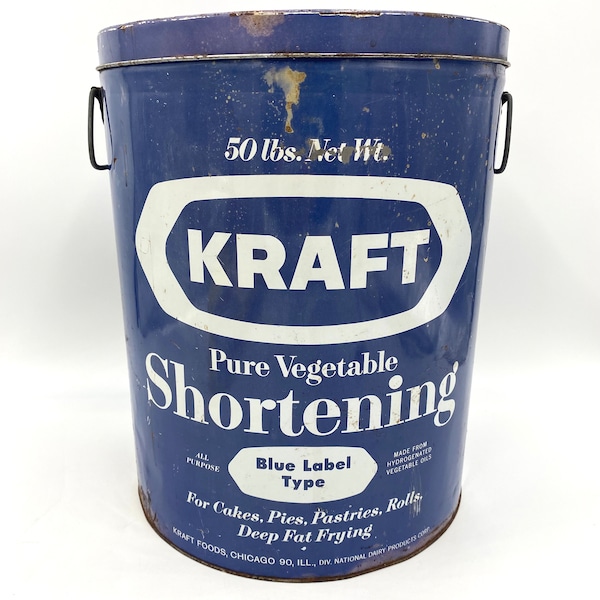 Shortening Tin Etsy