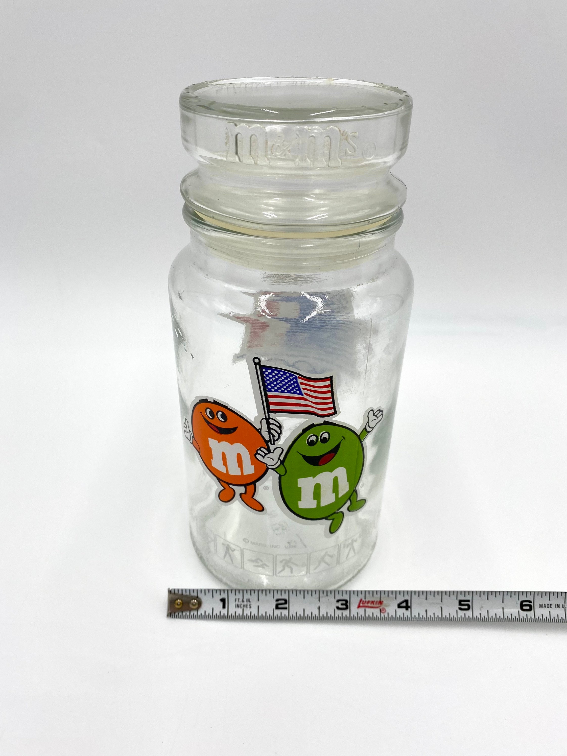 Olympic games 1980s m&m Glass Canister Los Angeles XXIII 1980 LA