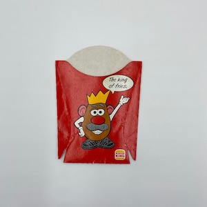 Vintage Burger King Fries Box Mr. Potato Head 1997