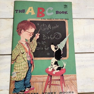 Vintage Children&#39;s Soft Cover Book - “THE ABC BOOK”  Pictures by Isabella Carpenter, Copyright 1955, Ottenheimer Publishers, Inc.