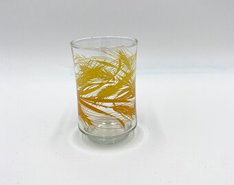 1 Libbey Wheat Decal Juice Glass Tumbler 1970s Drinking Glasses Replacement.