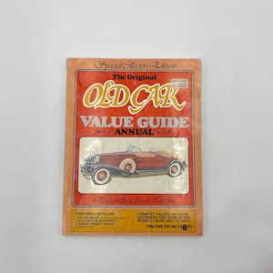 The Original Old Car Value Guide Annual Book  1980  Volume VII  No. 1