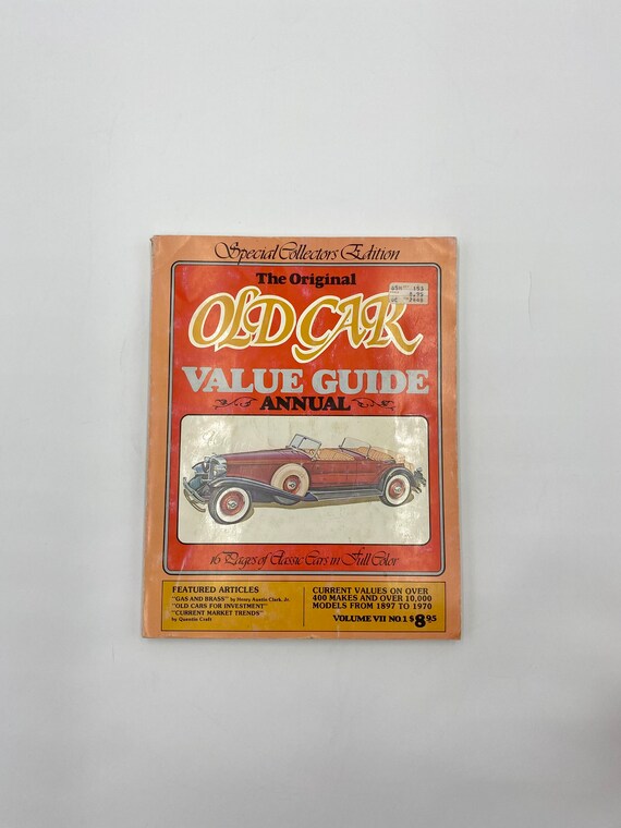 The Original Old Car Value Guide Annual Book 1980 Volume VII Etsy