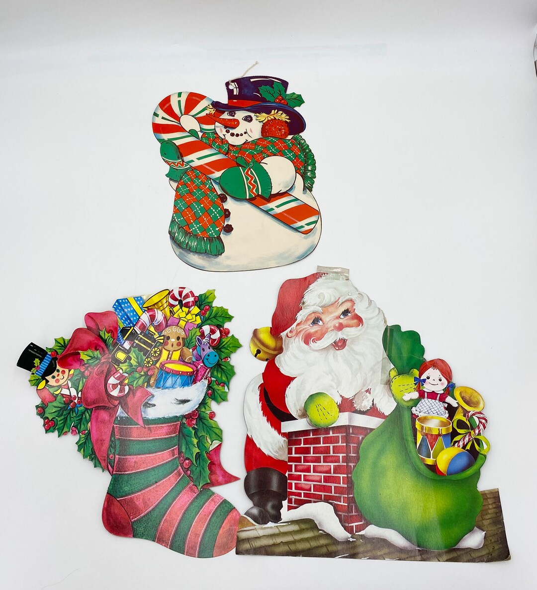 Vintage Christmas Wall Hangings Holiday Decorations Lot of 3. - Etsy