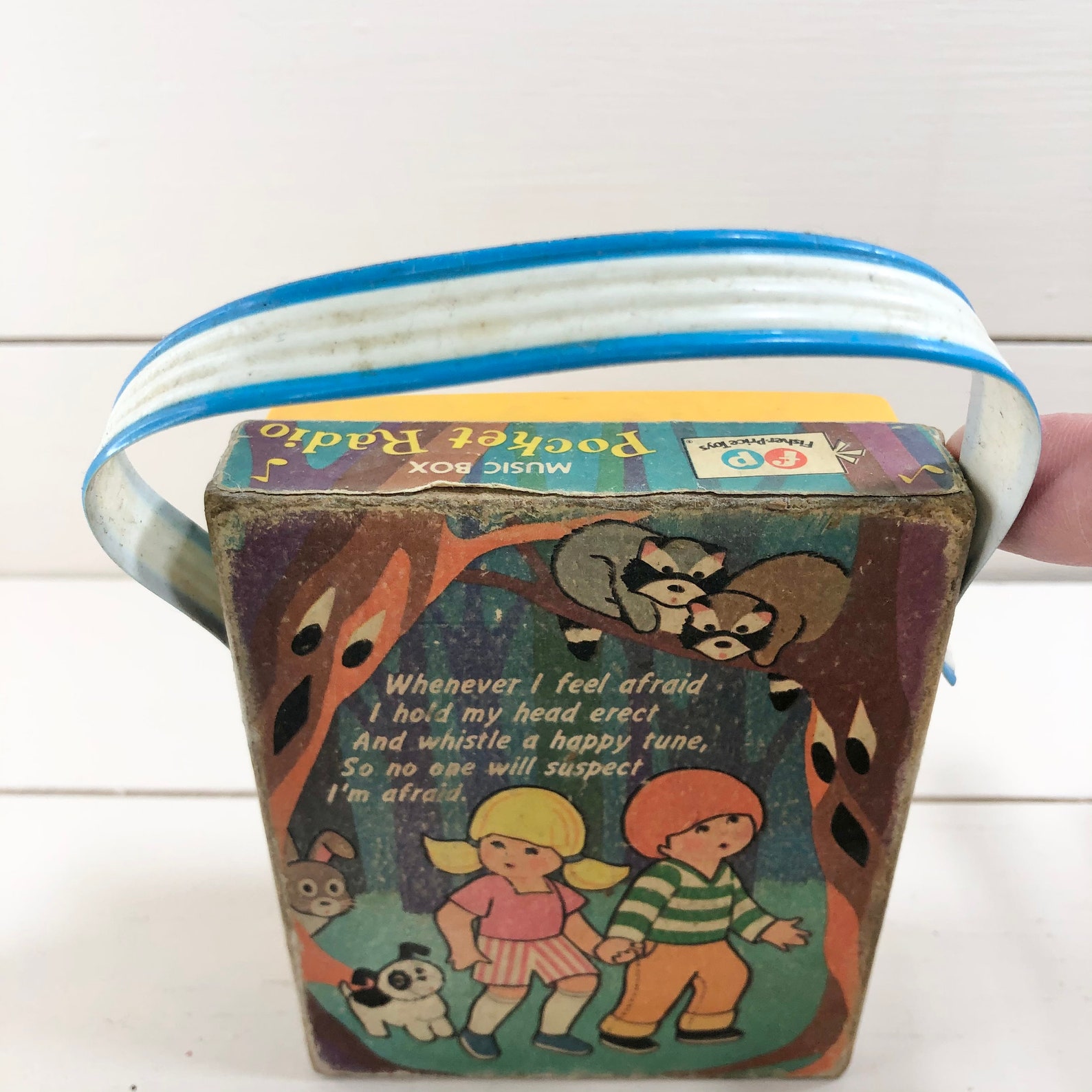 1977 Fisher Price Music Box Pocket Radio I Whistle A Etsy