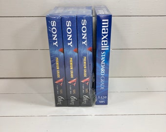 VHS テープ、VCR テープ、Sony T120VF プレミアムグレード VHS ビデオ
