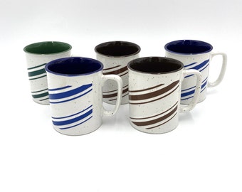 5 Vintage Coffee Mugs Cups Japan
