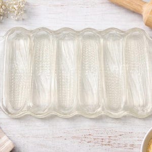 Glass corn bread baking dish Miracle Maize cornbread mold baking dish glass