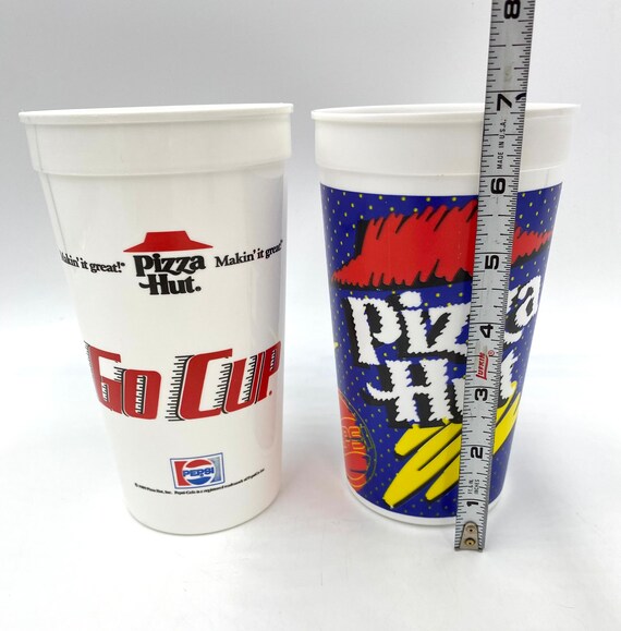 PIZZA Hut & Pepsi CUP Promotional Promo Vintage Plastic Soda