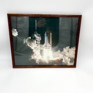 NASA Space Shuttle Photo Wall Hanging Picture Framed Art Print.