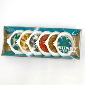 Vintage Coasters Fish Shaped coasters Mid Century Modern Home Decor