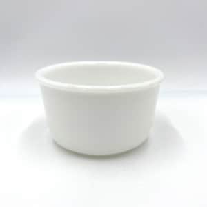 Bowl Vintage Bowl White Milk Glass Bowl For Electric Mixer   Scratches On Bottom.