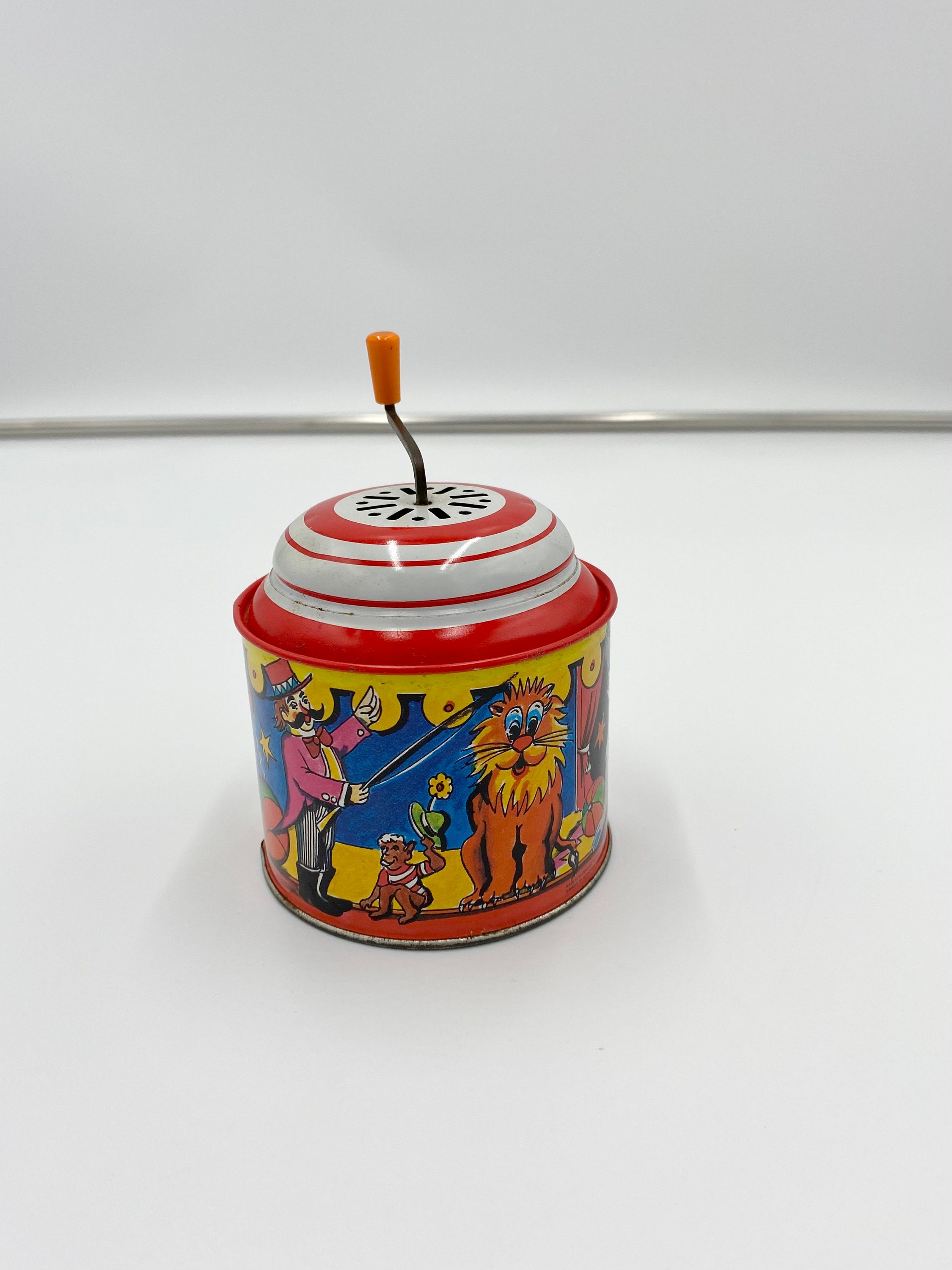 ★90s★西ドイツ製　Lorenz Bolz社レトロポップ手回しブリキオルゴール ☆90s☆西ドイツ製 Lorenz Bolz社レトロポップ手回しブリキ