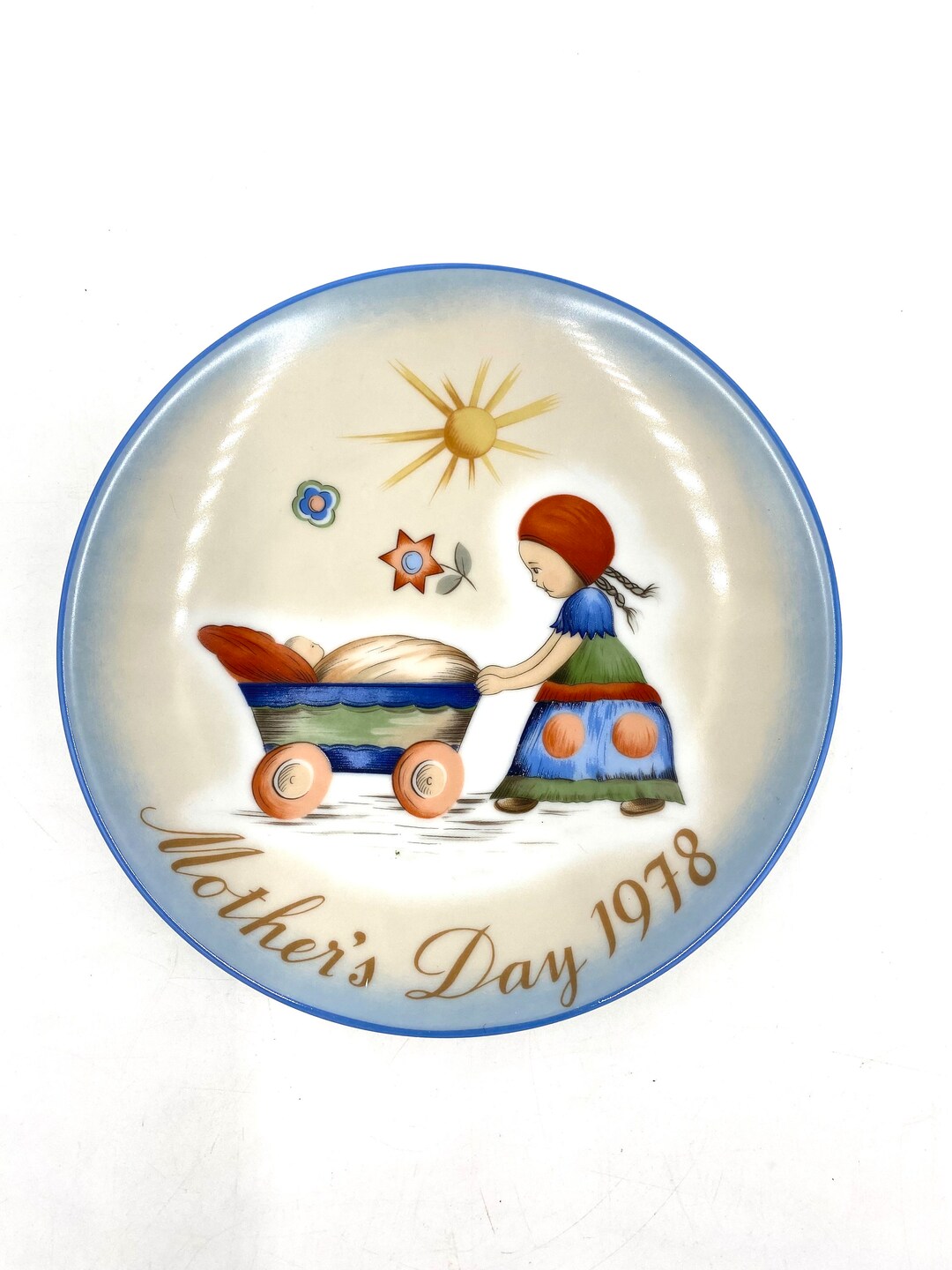 Mothers Day Gift Hummel 1978 Mothers Day Plate Afternoon Stroll - Etsy