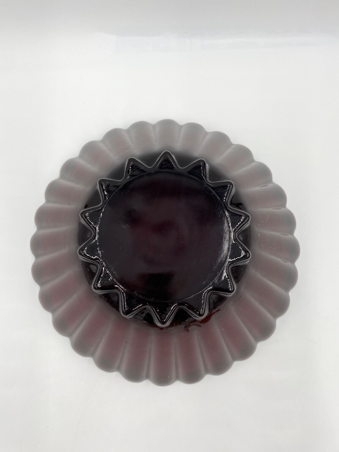 Vintage Anchor Hocking RACHEL RUBY RED 10.5 Round Salad - Etsy