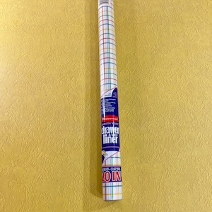 Shelf liner contact paper Vintage shelf liner Rubbermaid Smooth&#39; N Easy Shelf Liner NEW Vintage 1988 Candy Stripe 5485.