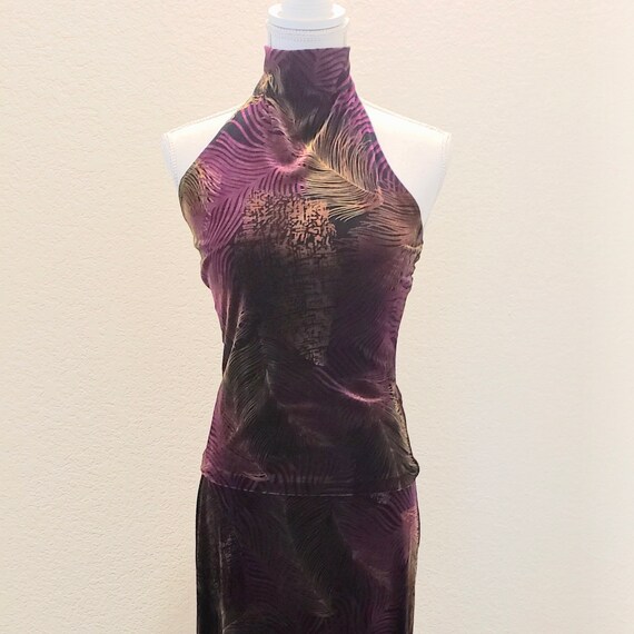 70s Velvet Top and Skirt