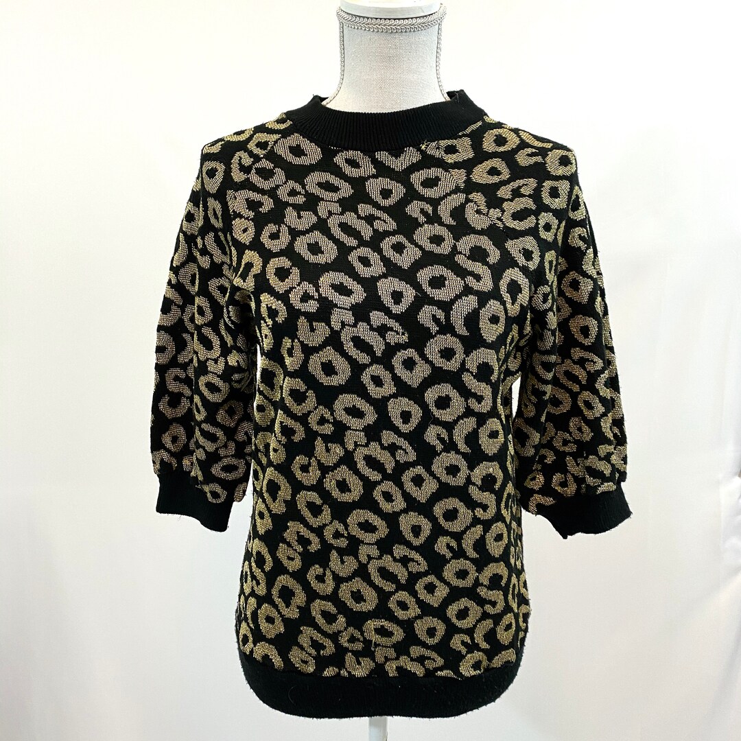 Vintage Hi Octane Leopard Print Sweater 1987