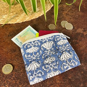 Bolsas de tela acolchadas con cremallera, monedero pequeño de algodón con diseño floral, organizador de maquillaje, para profesores, Navidad, cumpleaños, regalo