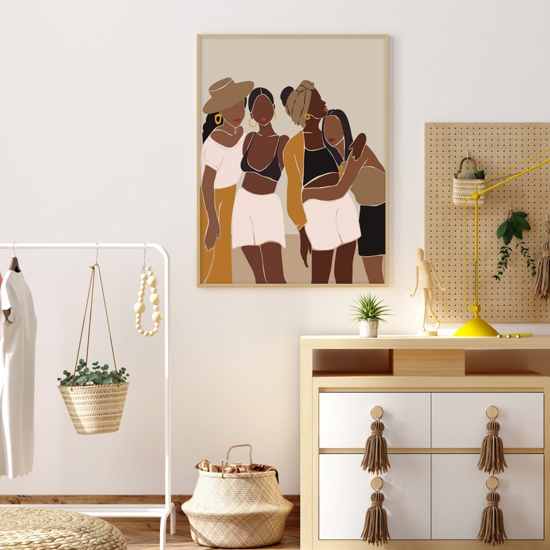 Girl Gang Wall Art Girl Power Print Female Empowerment Etsy