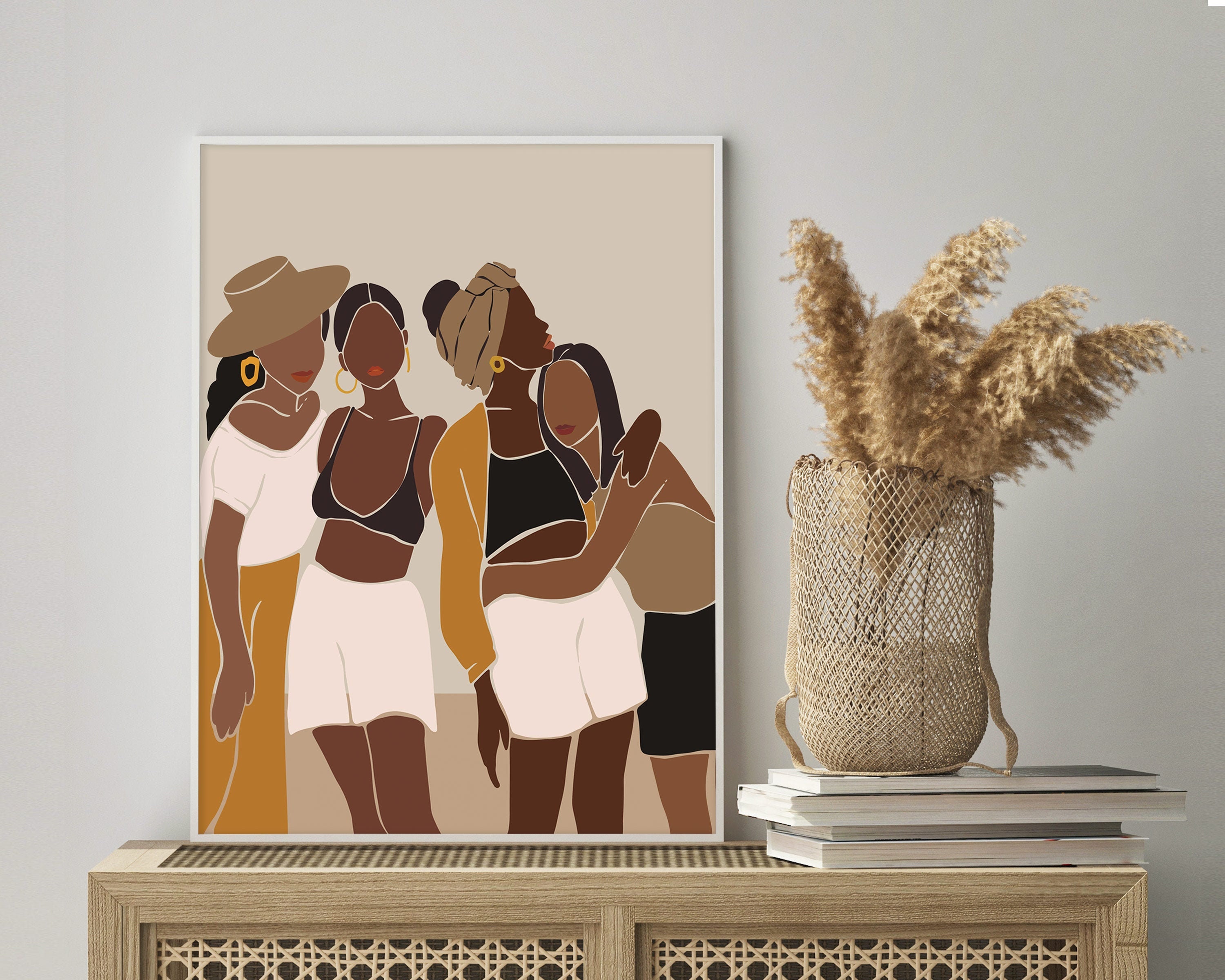 Girl Gang Wall Art Girl Power Print Female Empowerment Etsy