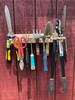 Flower bed and garden tool storage 