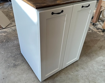Double XL Pull out trash can cabinet 23 Gallon