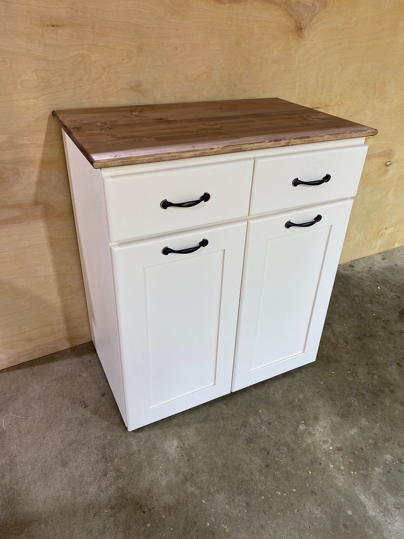 Double Trash Can Pull Out Etsy