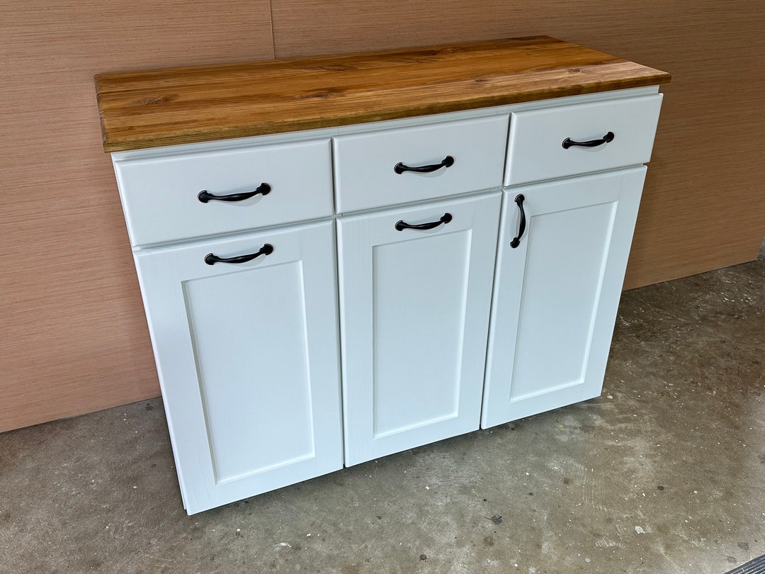 Double Trash Can With Storage Etsy