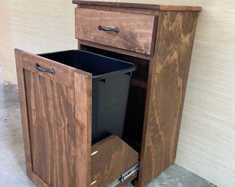 Pull Out trash can cabinet