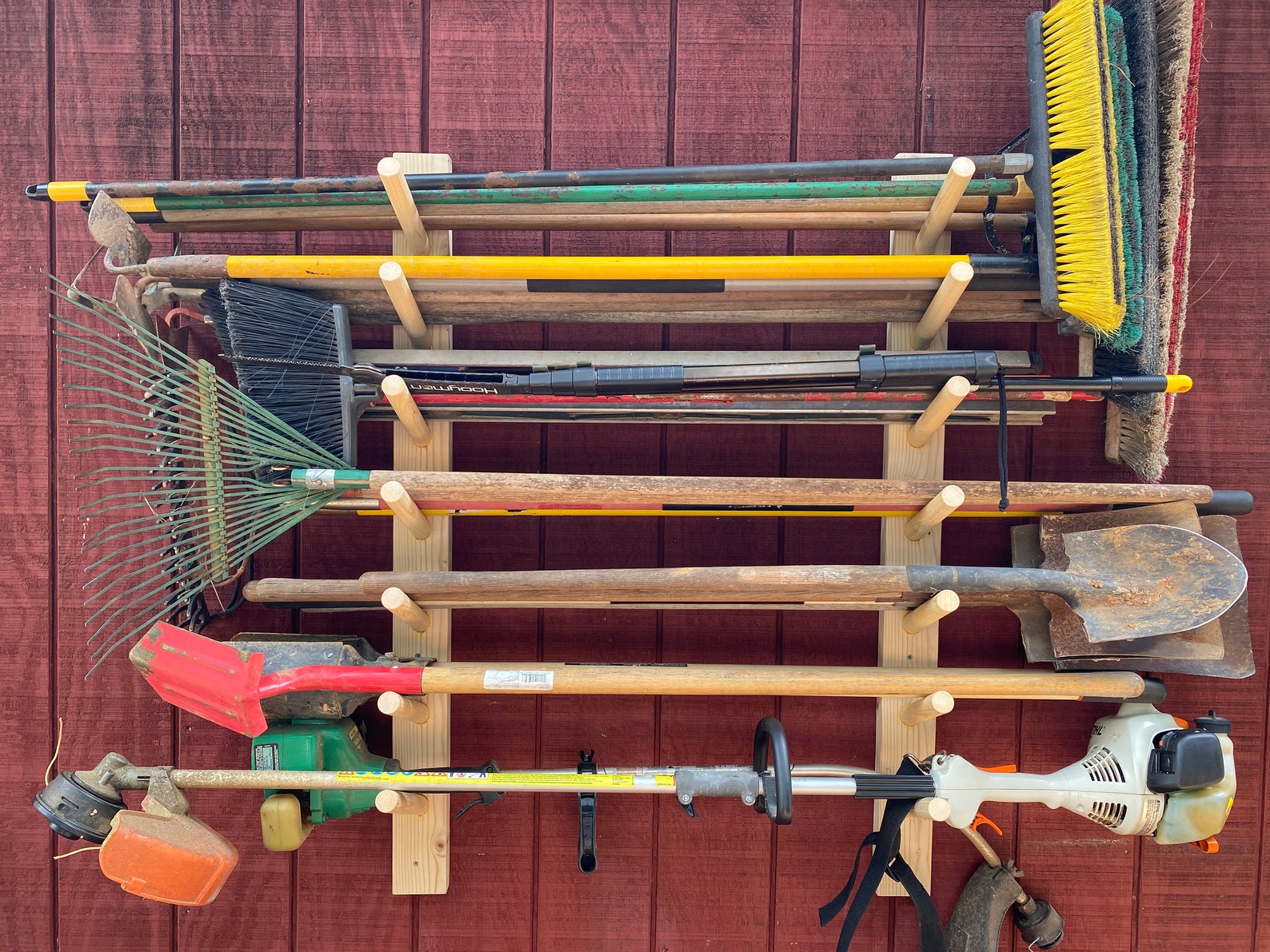 High Capacity Yard Tool Storage Etsy