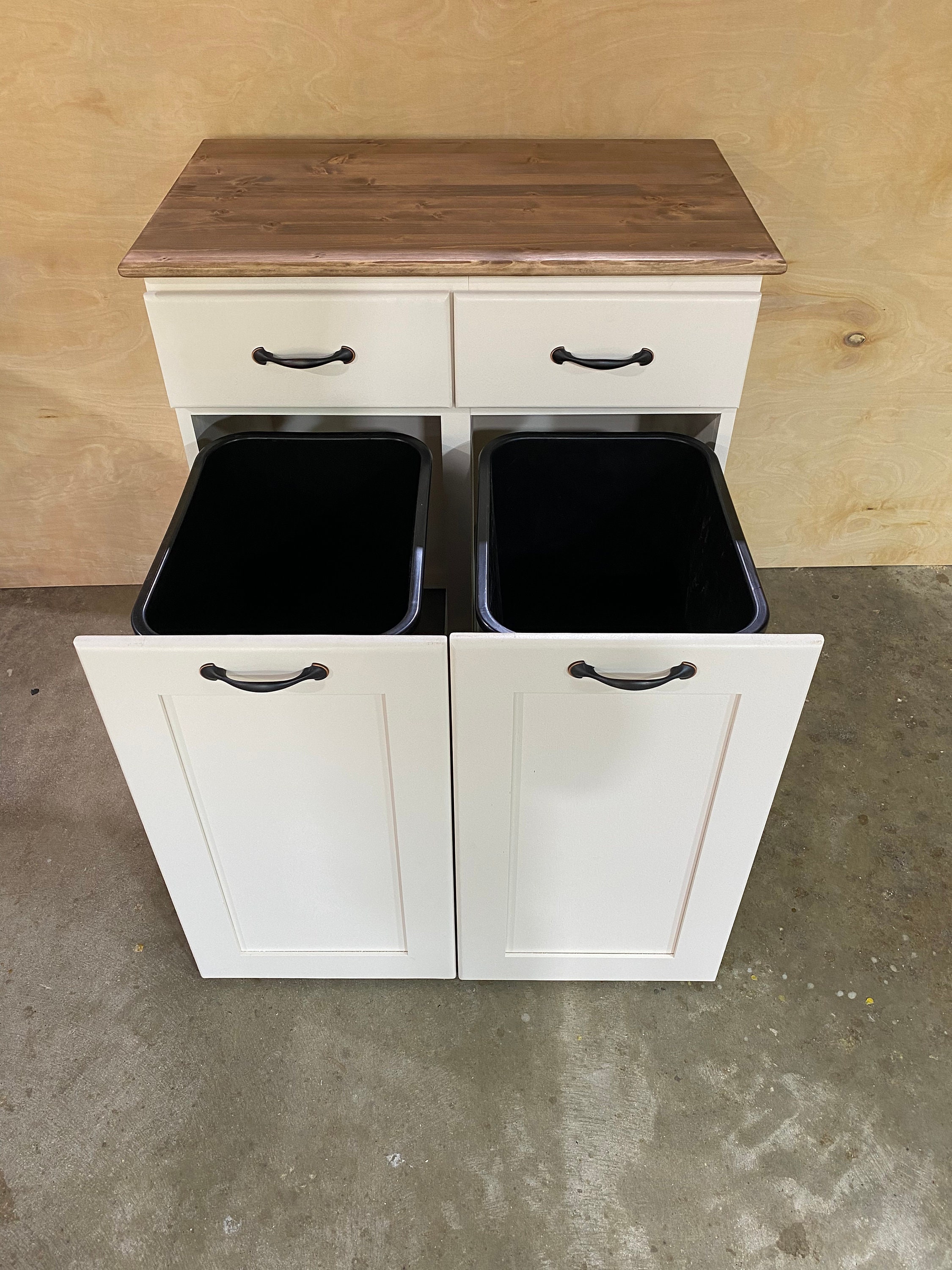 Double Trash Can Pull Out Etsy