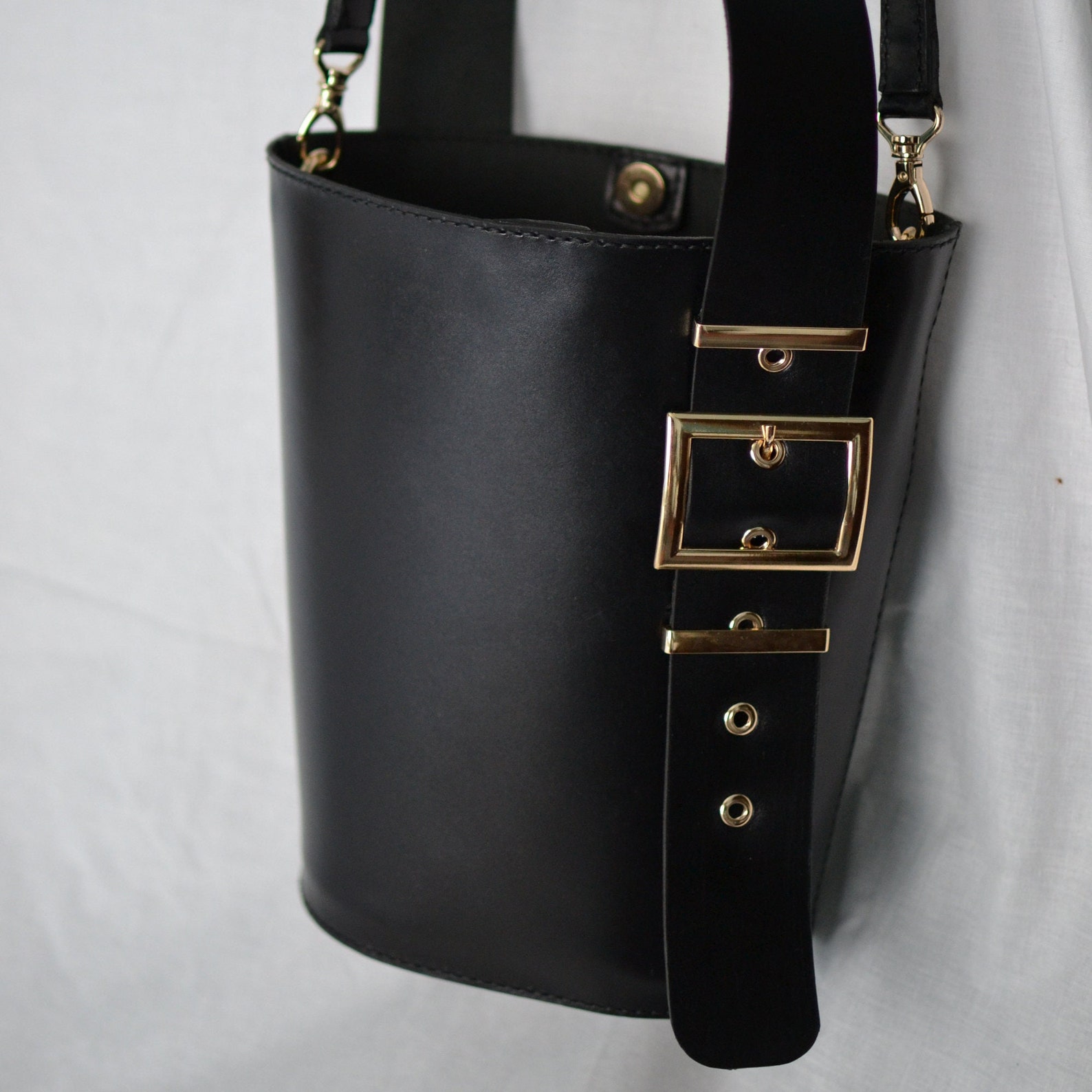 Leather Bucket Bag main image 1