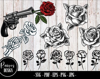 Download Vintage Rose Svg Etsy PSD Mockup Templates