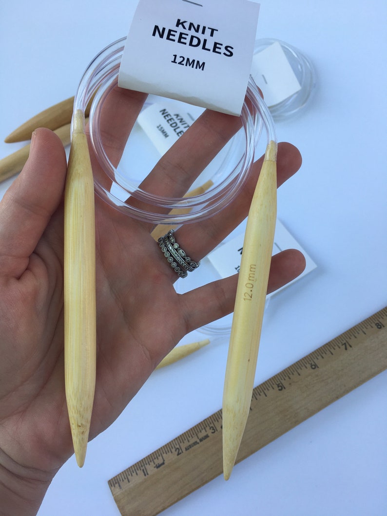 Circular Knitting Needles large sizes 10mm 12mm 15mm & 20mm Etsy