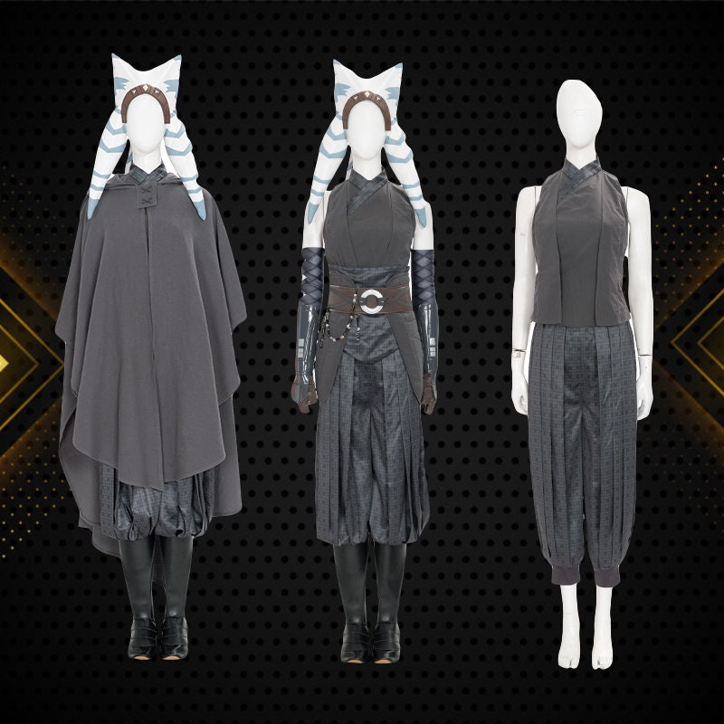 The Mandalorian Ahsoka Tano Cosplay Costume Cloak Hat Fancy Etsy