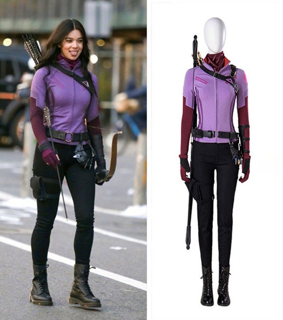 Hawkeye Kate Bishop Cosplay Costume Women Outfit for Halloween - Etsy Norway