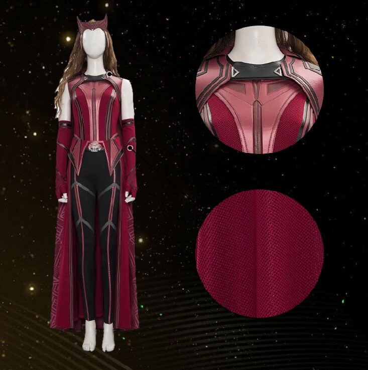 Wanda Vision Finale Cosplay Costume Wanda Halloween Outfit Etsy