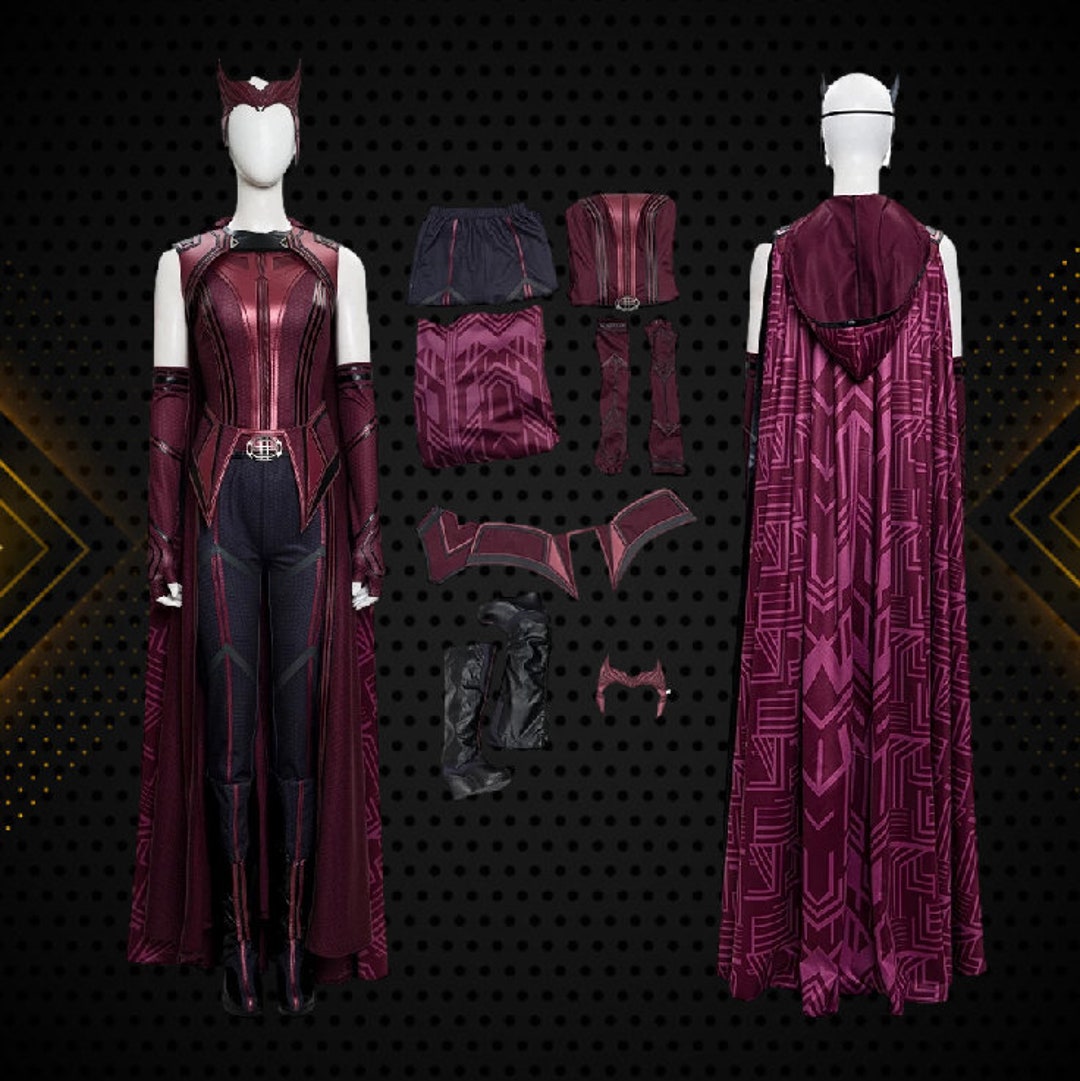 Wanda Vision Finale Cosplay Scarlet Witch Costume Wanda Etsy UK