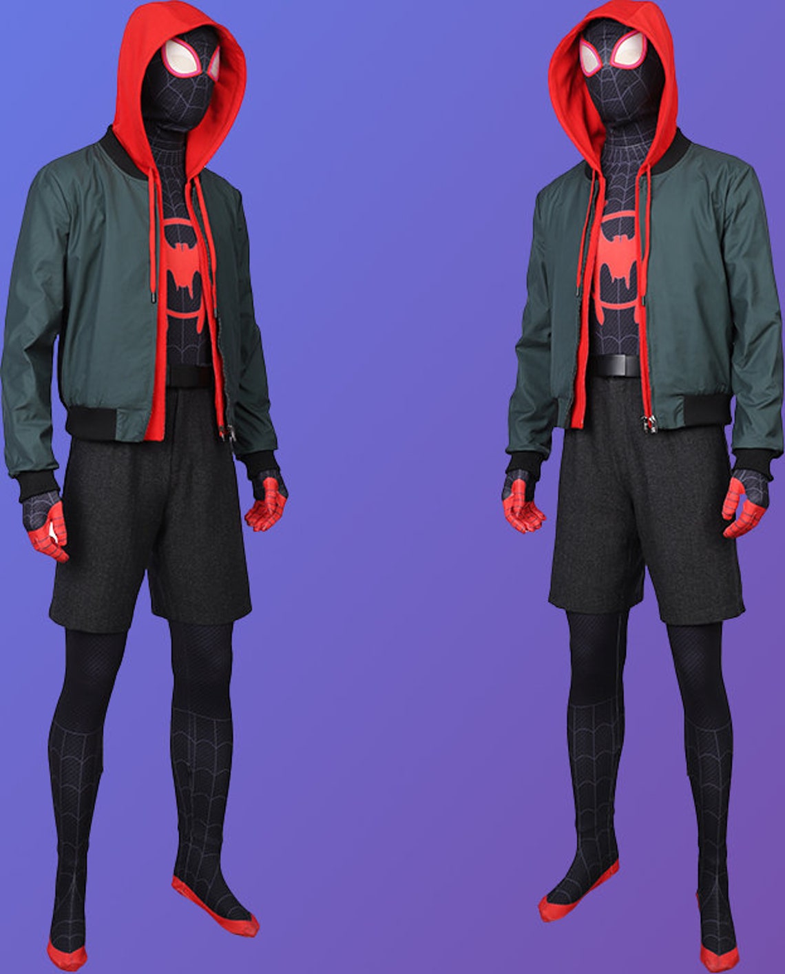 Spider-Man Into The Spider-Verse Miles Morales Cosplay Costume | Etsy